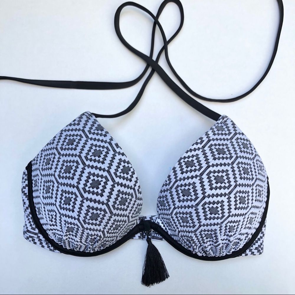 Shade & Shore Ikat Diamond Bikini Top